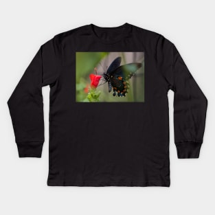 Swallowtail Kids Long Sleeve T-Shirt